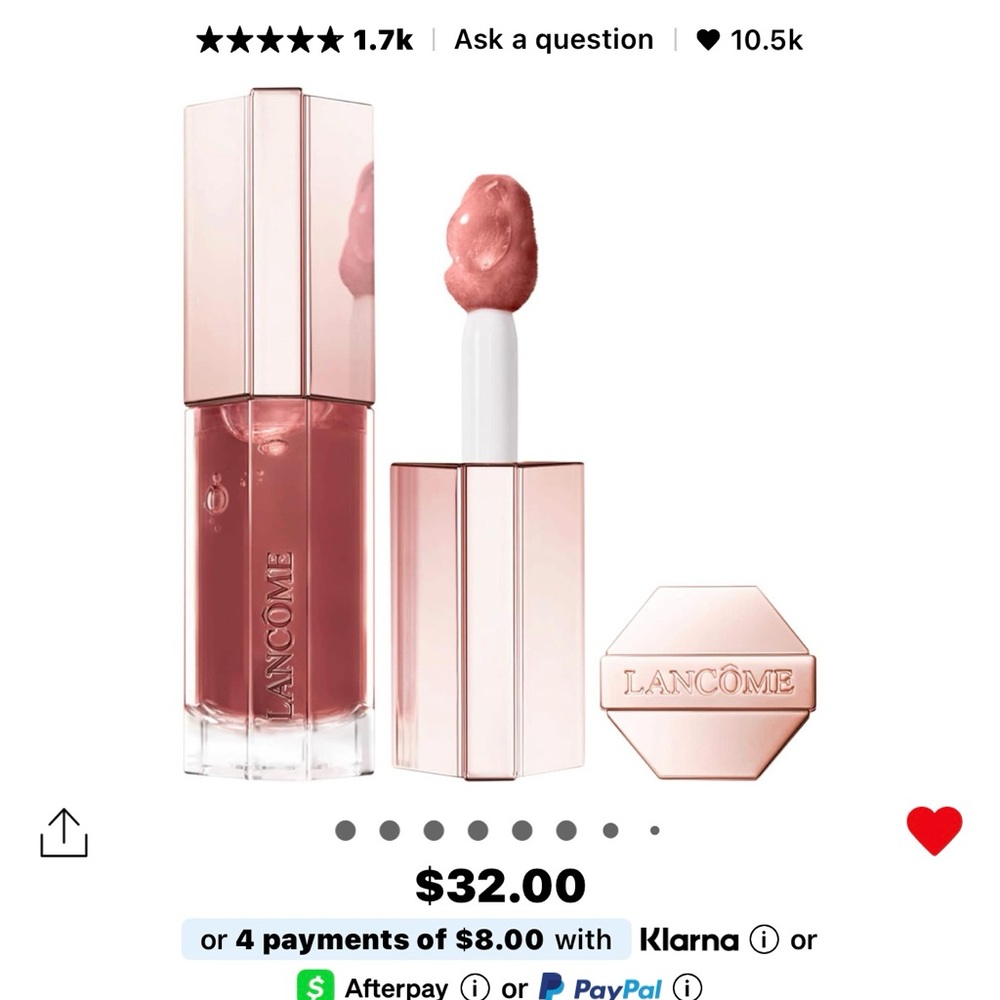 Lancôme Lip Idôle JuicyTreat Oil-in-Gloss NWT